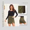saia de invernosaia de camurçasaia da modasaia com ziperModa femininamoda atualMini Saia em Camurça com Zípermini saia de camurça santellamini saiacamurça feminina