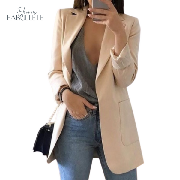 Tendência de moda femininaroupa de mulherroupa chiqueModa femininaBlazer Slim Forradoblazer slimblazer forradoblazer da modablazer chiqueblazer basico chique