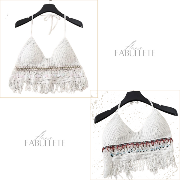 Roupa de mulherroupa de crochemoda verãoModa femininacropet crocheblusa frente unica crochetblusa frente unicablusa femininablusa de crocheBlusa Crochet Frente Únicablusa crochet