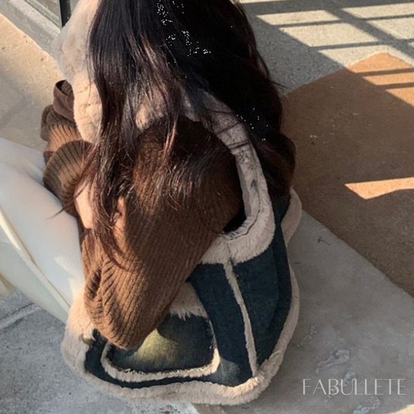 roupa de invernoroupa da modaMODA INVERNOcolete peluciadocolete feminino peluciadocolete femininocolete da modacoletecolete quentecolete com botão na frentecolete de botãocolete de botão frontal