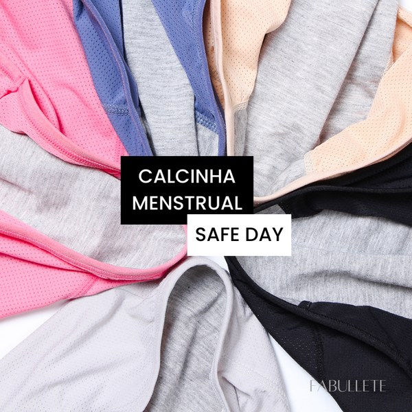 uso reutilizávelredução do desperdícioproteção durante o períodoconforto menstrualCalcinha Menstrual Absorvente Safe DayCalcinha Menstrual AbsorventeCalcinha Menstrualcalcinha absorventebem-estar femininoalternativa sustentávelabsorvente menstrual