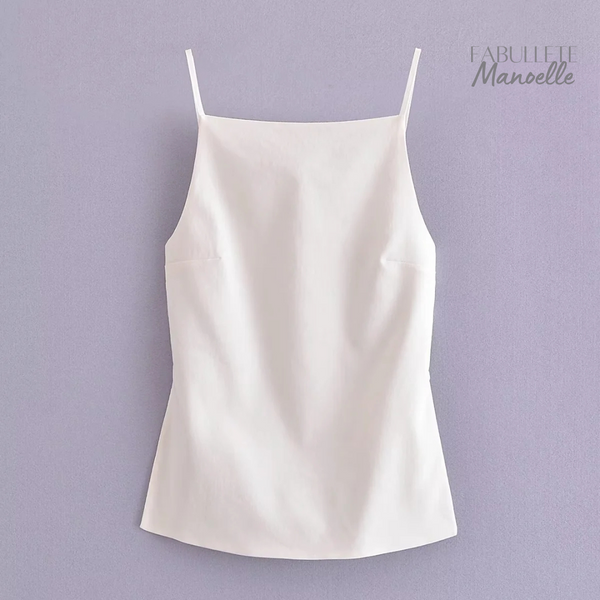 Blusa de Alça Fina Frente Única Manoelle