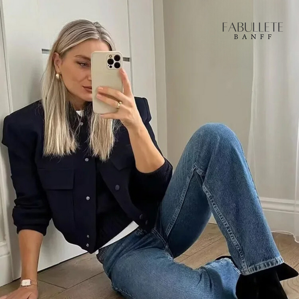 roupa de mulherroupa de invernojaqueta quentejaqueta na modajaqueta femininajaqueta estilosajaqueta da modajaqueta curtajaqueta combina com tudoJaqueta Bomber Femininajaqueta bombercasaco quentebomber feminina