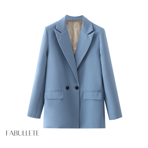 roupa de mulherroupa da modaModa femininamoda atualBlazer Trespassado Over Forradoblazer trespassadoblazer over forradoblazer forradoblazer femininoblazer da modablazer chiqueblazer basico chique