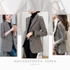 xadrez houndstoothroupa eleganteroupa da modamoda xadrezMODA INVERNOmoda elegantecasaco quenteblazer xadrezblazer femininoblazer de lãblazer da moda