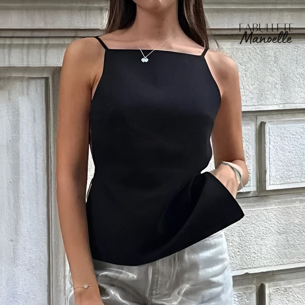 Blusa de Alça Fina Frente Única Manoelle