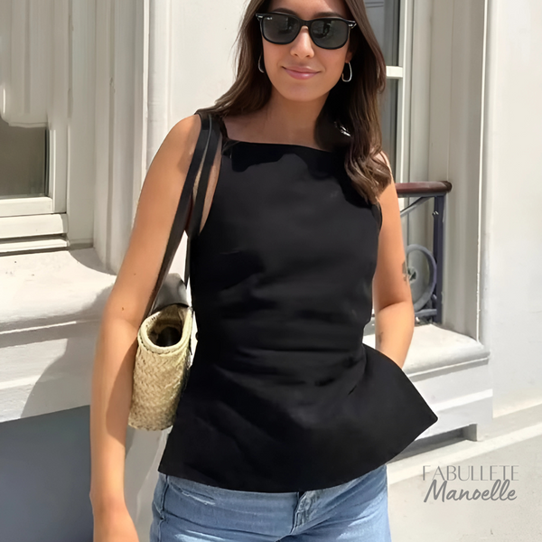 Blusa de Alça Fina Frente Única Manoelle