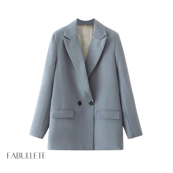 roupa de mulherroupa da modaModa femininamoda atualBlazer Trespassado Over Forradoblazer trespassadoblazer over forradoblazer forradoblazer femininoblazer da modablazer chiqueblazer basico chique