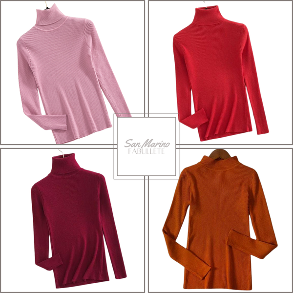 suéter femininoroupa em promoçãoroupa de mulherpulover lisopulover gola altapuloverModa femininamoda com estilomoda atualcacharrelblusa lisablusa gola altablusa feminina
