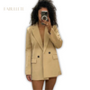 roupa de mulherroupa da modaModa femininamoda atualBlazer Trespassado Over Forradoblazer trespassadoblazer over forradoblazer forradoblazer femininoblazer da modablazer chiqueblazer basico chique