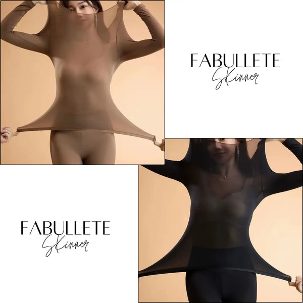 Conjunto de Roupa Térmica Feminina Sem Costuras Skinner