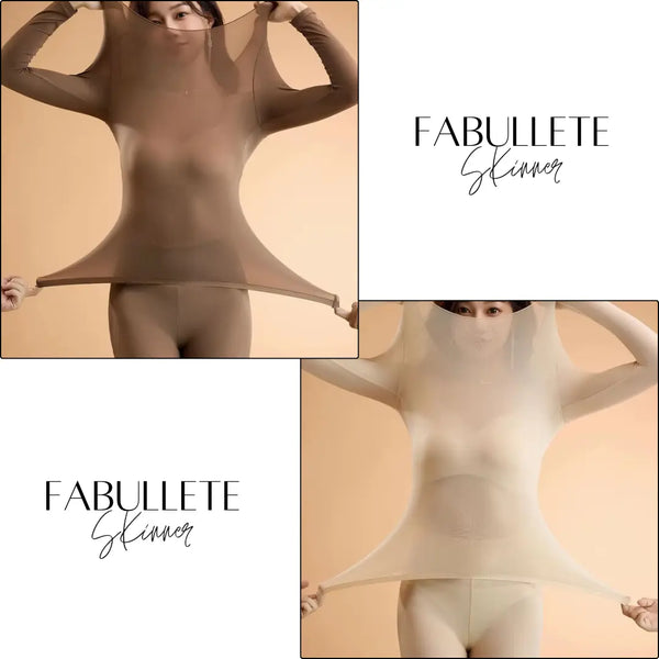 Conjunto de Roupa Térmica Feminina Sem Costuras Skinner