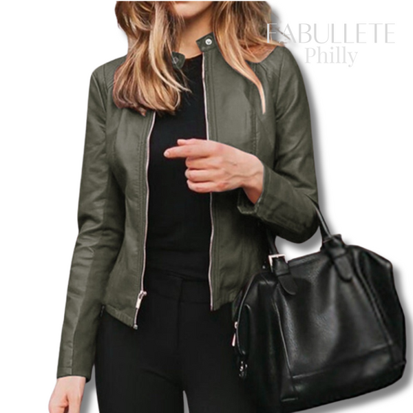 roupa de frioroupa da moda invernoMODA INVERNOjaqueta slim courojaqueta slimJaqueta Feminina Slim Fit de Couro Phillyjaqueta femininajaqueta couro femininajaqueta courojaqueta confortávelcasaco feminino