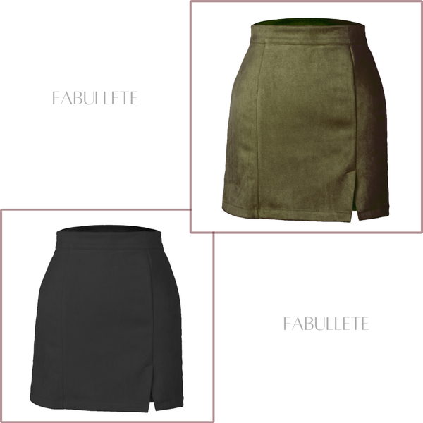 saia de invernosaia de camurçasaia da modasaia com ziperModa femininamoda atualMini Saia em Camurça com Zípermini saia de camurça santellamini saiacamurça feminina