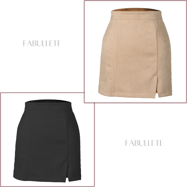 saia de invernosaia de camurçasaia da modasaia com ziperModa femininamoda atualMini Saia em Camurça com Zípermini saia de camurça santellamini saiacamurça feminina