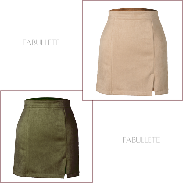 saia de invernosaia de camurçasaia da modasaia com ziperModa femininamoda atualMini Saia em Camurça com Zípermini saia de camurça santellamini saiacamurça feminina