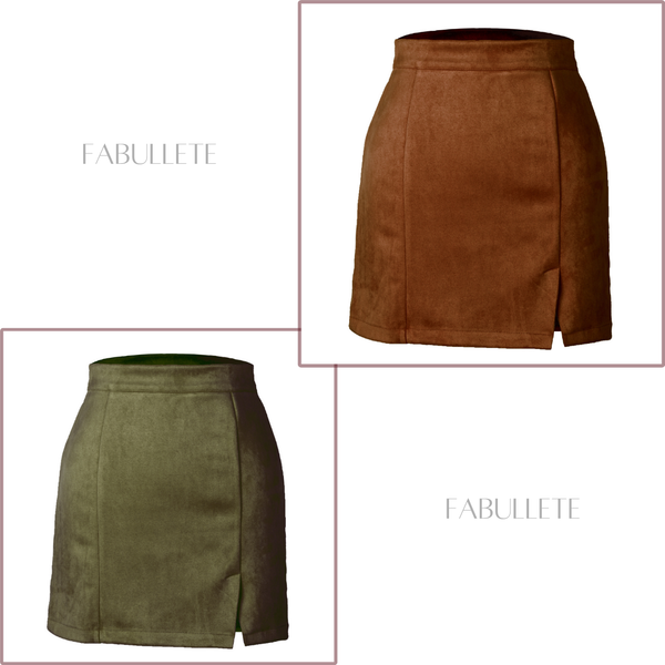 saia de invernosaia de camurçasaia da modasaia com ziperModa femininamoda atualMini Saia em Camurça com Zípermini saia de camurça santellamini saiacamurça feminina