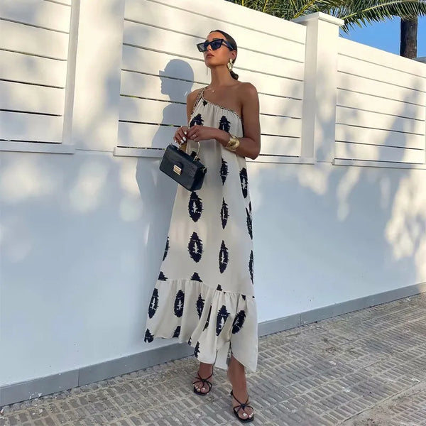 vestido longo de alça únicavestido longo de alçaVestido Longo Alça Única Copacabanavestido longovestido de alça únicavestido de alçavestido da modavestido copacabanavestidovestido leveVestido confortavél