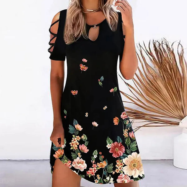 Vestido Floral Design EleganteVestido Floralvestido estampadoVestido Design EleganteVestido confortavélOcasiões diversasModa femininaestilo modernoEstampa Floralvestidovestido leve