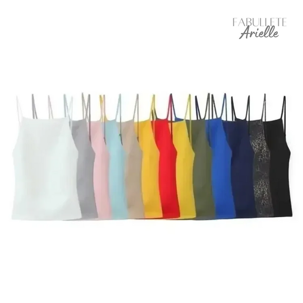 Blusa de Alça Fina Frente Única Arielle