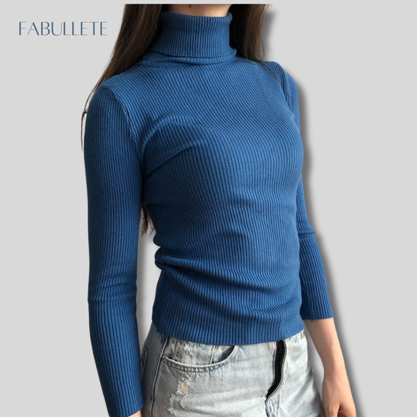 suéter femininoroupa em promoçãoroupa de mulherpulover lisopulover gola altapuloverModa femininamoda com estilomoda atualcacharrelblusa lisablusa gola altablusa feminina