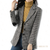 xadrez houndstoothroupa eleganteroupa da modamoda xadrezMODA INVERNOmoda elegantecasaco quenteblazer xadrezblazer femininoblazer de lãblazer da moda