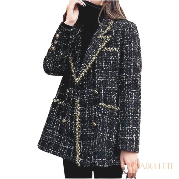 tweed femininopaletó femininoMODA INVERNOcasaco femininoblazer forradoblazer femininoBlazer de Tweed Forradoblazer de tweedblazer da modaModa feminina