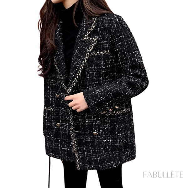 tweed femininopaletó femininoMODA INVERNOcasaco femininoblazer forradoblazer femininoBlazer de Tweed Forradoblazer de tweedblazer da modaModa feminina