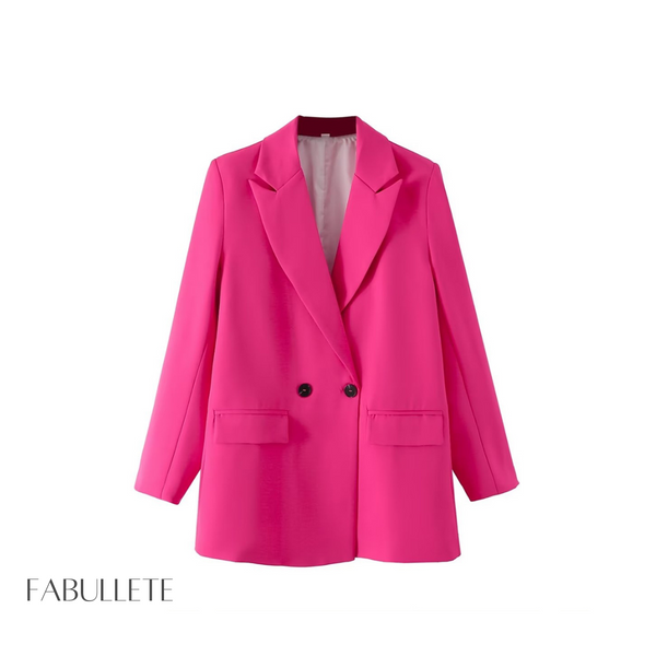 roupa de mulherroupa da modaModa femininamoda atualBlazer Trespassado Over Forradoblazer trespassadoblazer over forradoblazer forradoblazer femininoblazer da modablazer chiqueblazer basico chique