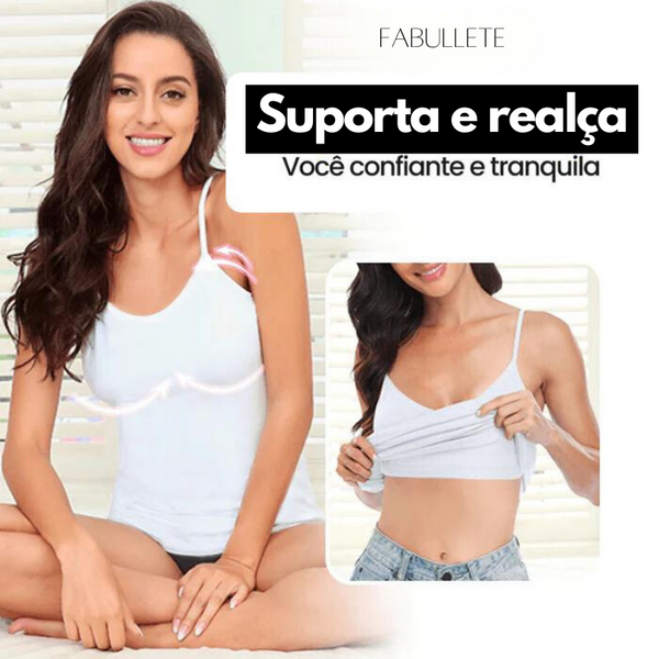 regata com sutiãPeça de roupa flexível e eleganteModa feminina prática e versátilElegante e confortável regata com sutiãCamiseta regata sutiã embutidoCamiseta Regata com Sutiã Embutidocamiseta regataCamiseta inovadora com suporte discretocamiseta com sutiãroupa de mulher