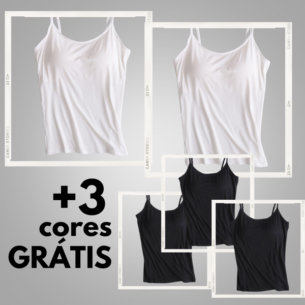regata com sutiãPeça de roupa flexível e eleganteModa feminina prática e versátilElegante e confortável regata com sutiãCamiseta regata sutiã embutidoCamiseta Regata com Sutiã Embutidocamiseta regataCamiseta inovadora com suporte discretocamiseta com sutiãroupa de mulher