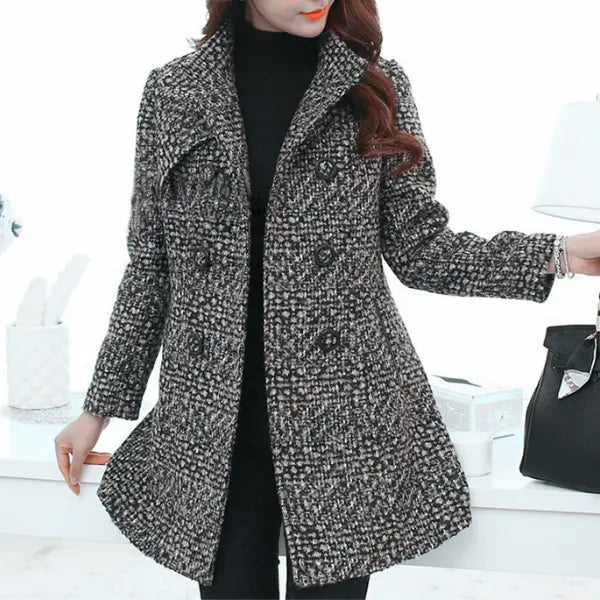 xadrezcasaco feminino de lãcasaco femininocasaco de laCASACOcasaco quentecasaco de lãcasaco de lã xadrezModa femininaMODA INVERNO