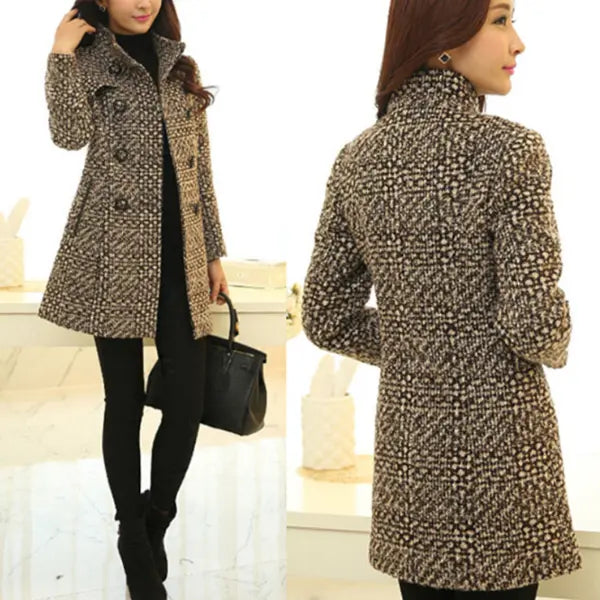 xadrezcasaco feminino de lãcasaco femininocasaco de laCASACOcasaco quentecasaco de lãcasaco de lã xadrezModa femininaMODA INVERNO