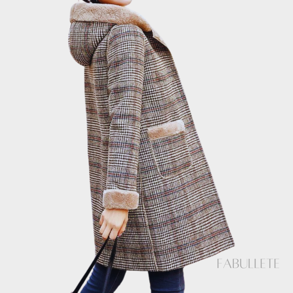 MODA INVERNOmoda elegantemoda com estilolã xadrezcasaco xadrezcasaco inglêscasaco forrado de lã xadrez mônacocasaco forrado de lãcasaco forradocasaco de lacasaco da modaCASACOcasaco quentecasaco feminino