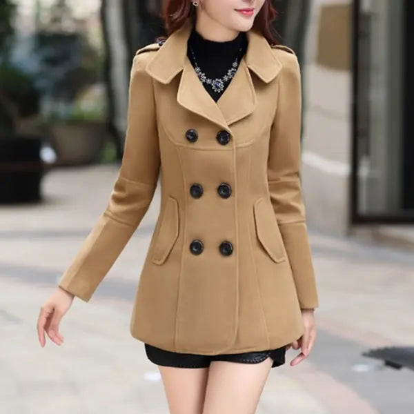 casaco feminino de lãcasaco femininocasaco de lã trespassadocasaco de lacasaco quenteCASACOcasaco chiquecasaco da modacasaco trespassadoModa femininaMODA INVERNO