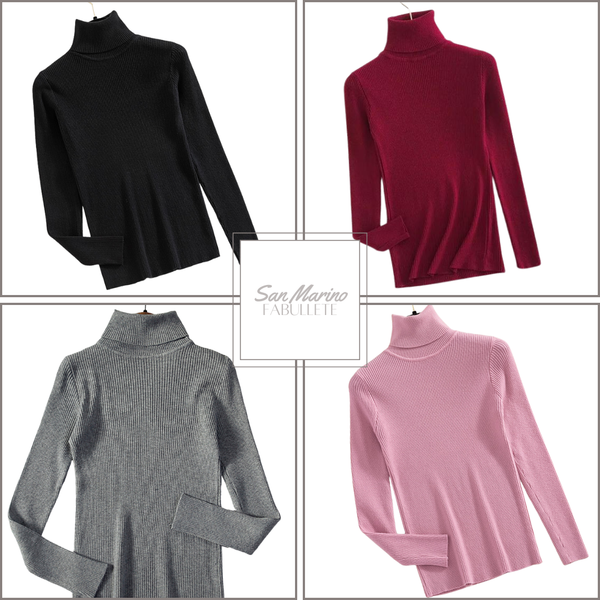 suéter femininoroupa em promoçãoroupa de mulherpulover lisopulover gola altapuloverModa femininamoda com estilomoda atualcacharrelblusa lisablusa gola altablusa feminina