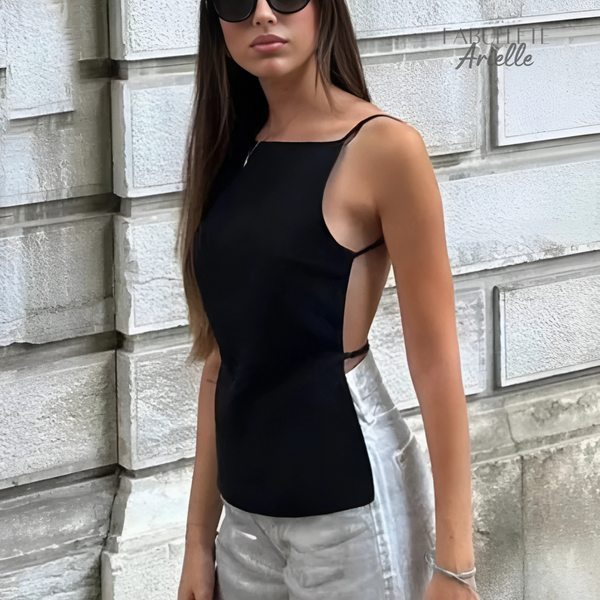 Blusa de Alça Fina Frente Única Arielle