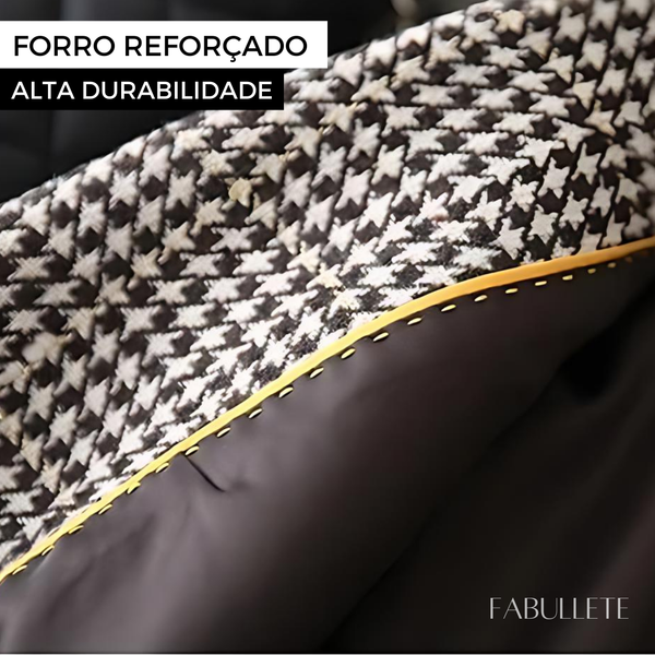 xadrez houndstoothroupa eleganteroupa da modamoda xadrezMODA INVERNOmoda elegantecasaco quenteblazer xadrezblazer femininoblazer de lãblazer da moda