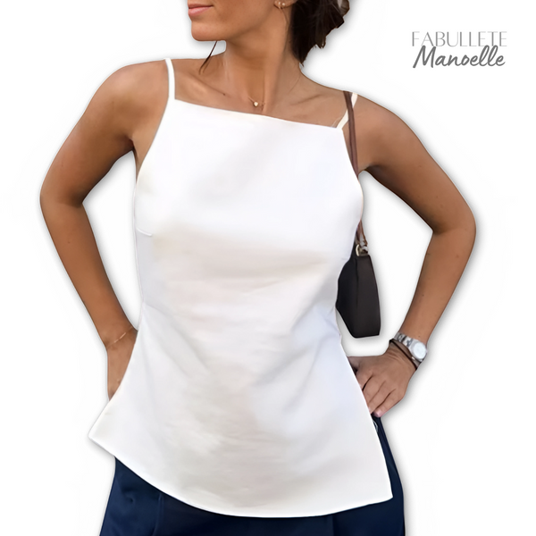 Blusa de Alça Fina Frente Única Manoelle