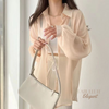 Roupa para ocasiões especiaisModa versátilestilo sofisticadoElegância femininaChiffon de qualidadeCamisa sobretudoCamisa Feminina Estilo Sobretudo em Chiffoncamisa estilo sobretudocamisa em chifoncamisa em chiffonCamisa chiffon