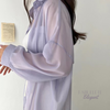 Roupa para ocasiões especiaisModa versátilestilo sofisticadoElegância femininaChiffon de qualidadeCamisa sobretudoCamisa Feminina Estilo Sobretudo em Chiffoncamisa estilo sobretudocamisa em chifoncamisa em chiffonCamisa chiffon