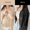 Roupa para ocasiões especiaisModa versátilestilo sofisticadoElegância femininaChiffon de qualidadeCamisa sobretudoCamisa Feminina Estilo Sobretudo em Chiffoncamisa estilo sobretudocamisa em chifoncamisa em chiffonCamisa chiffon