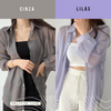 Roupa para ocasiões especiaisModa versátilestilo sofisticadoElegância femininaChiffon de qualidadeCamisa sobretudoCamisa Feminina Estilo Sobretudo em Chiffoncamisa estilo sobretudocamisa em chifoncamisa em chiffonCamisa chiffon