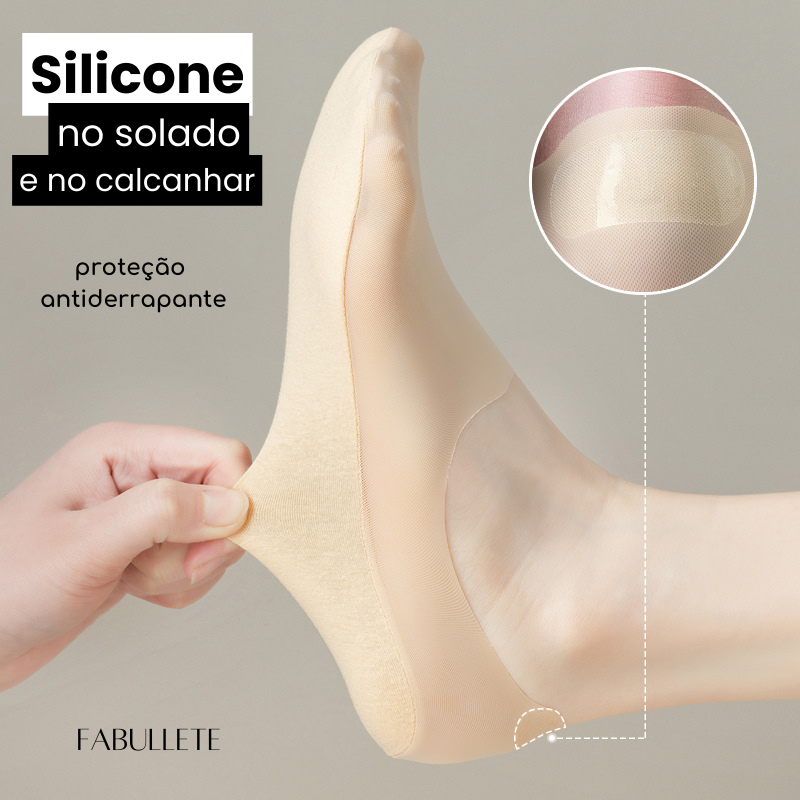 Meias Invisíveis com Silicone Fabullete
Meias Invisíveis com Silicone
meias invisíveis
meias com silicone
meia invisível
meia com silicone
meia antiderrapante
Estilo discreto
durabilidade de vestuário
conforto para os pés