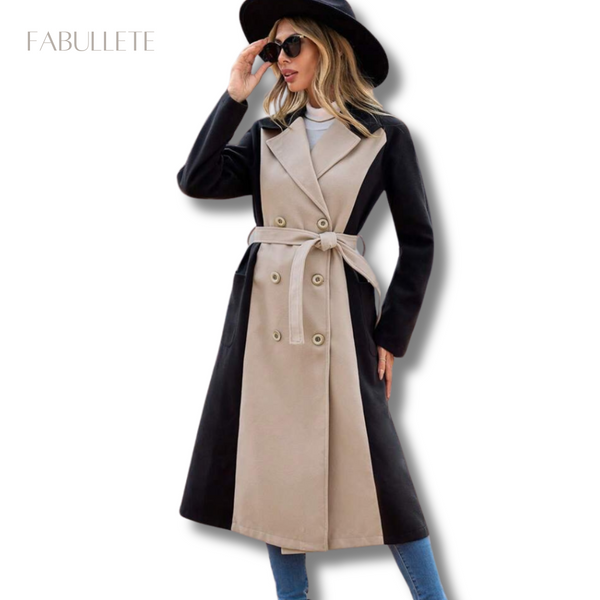 sobretudo pretoSobretudo Invernosobretudo feminino modasobretudo caquiCasaco Sobretudo Feminino Patchwork de Lã ParisCasaco Invernocasaco femininocasaco estilo sobretudo invernoCASACOcasaco quentecasaco de lacasaco da moda
