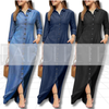 vestilo longo dia a diaVestido Longo Denin com Botões Cordovavestido longo deninvestido longo botõesvestido longo basicovestido longovestido com botõesvestidovestido da modaVestido confortavélvestido feminino