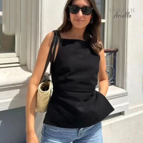 Blusa de Alça Fina Frente Única Arielle
