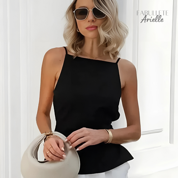 Blusa de Alça Fina Frente Única Arielle