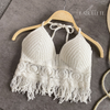 Roupa de mulherroupa de crochemoda verãoModa femininacropet crocheblusa frente unica crochetblusa frente unicablusa femininablusa de crocheBlusa Crochet Frente Únicablusa crochet