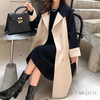 sobretudo pretoSobretudo Invernosobretudo feminino modasobretudo caquiCasaco Sobretudo Feminino Patchwork de Lã ParisCasaco Invernocasaco femininocasaco estilo sobretudo invernoCASACOcasaco quentecasaco de lacasaco da moda